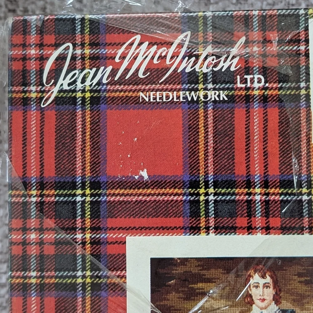 Vintage Jean McIntosh Needlepoint Kit Blue Boy - Picture 2 of 5